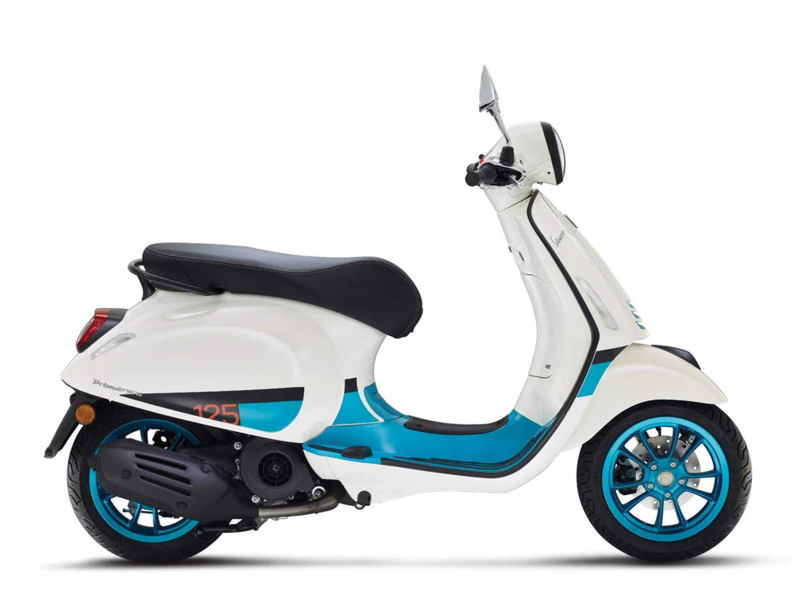 Мотороллер Vespa Primavera 125, 2023, бело-синий